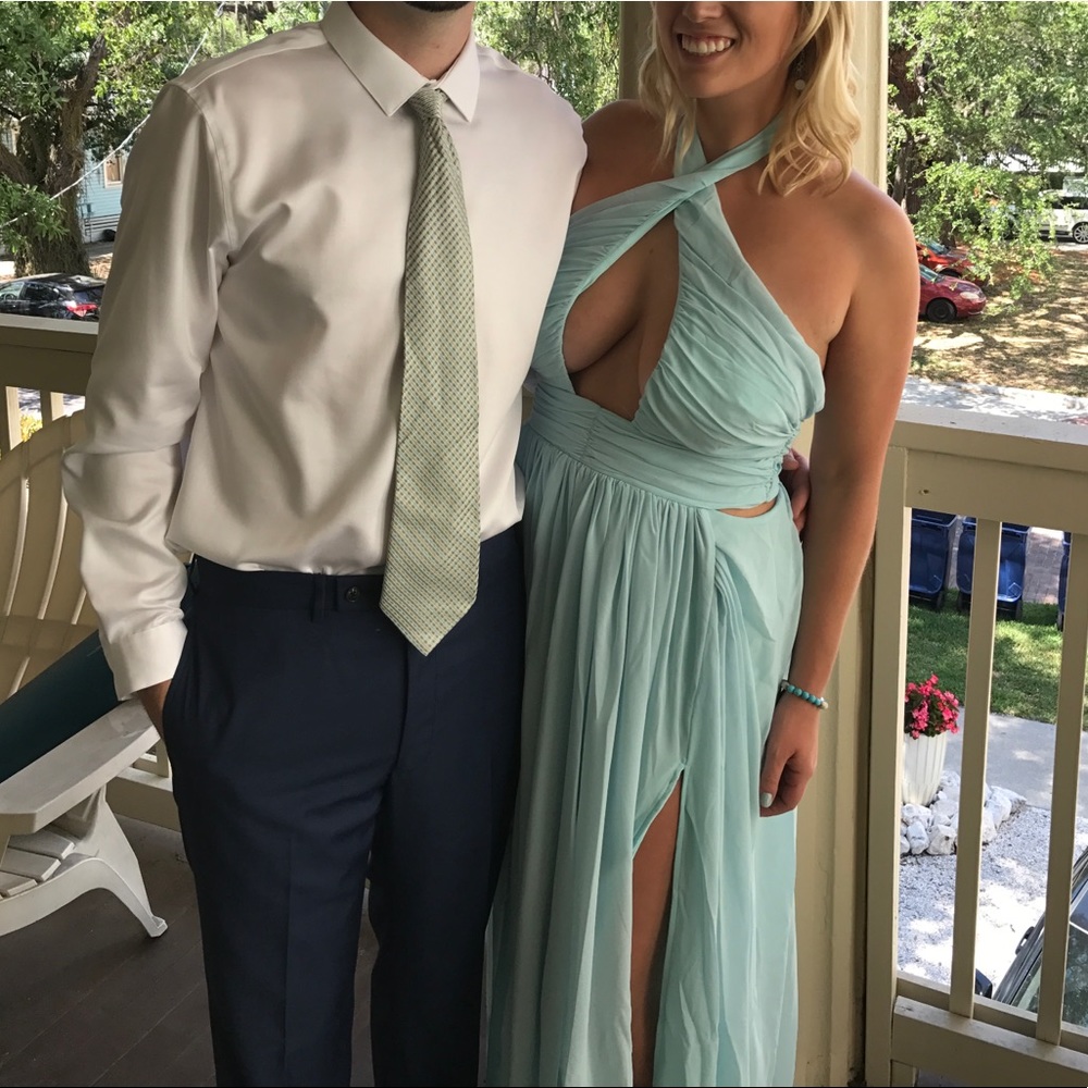 Maxi teal dress